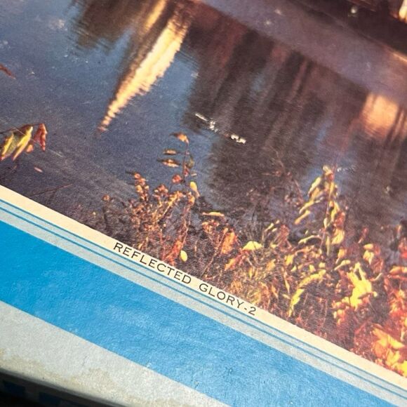 Vintage 1968 Milton Bradley Big Ben Reflective Glory Jigsaw Puzzle 1000 Pieces - Picture 2 of 6